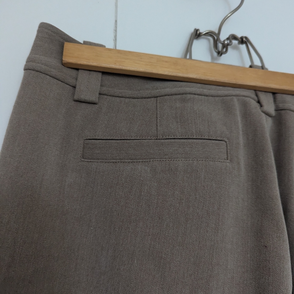 Talbots Women's 12 Brown Pants tailored front seam classic professional office - Picture 7 of 13